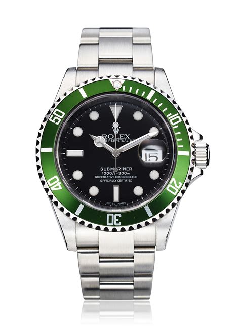 rolex anniversary green|rolex submariner 50th anniversary price.